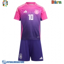 Fotballdrakt Barn Tyskland Jamal Musiala #10 Bortedraktsett EM 2024 Kortermet (+ Korte bukser)